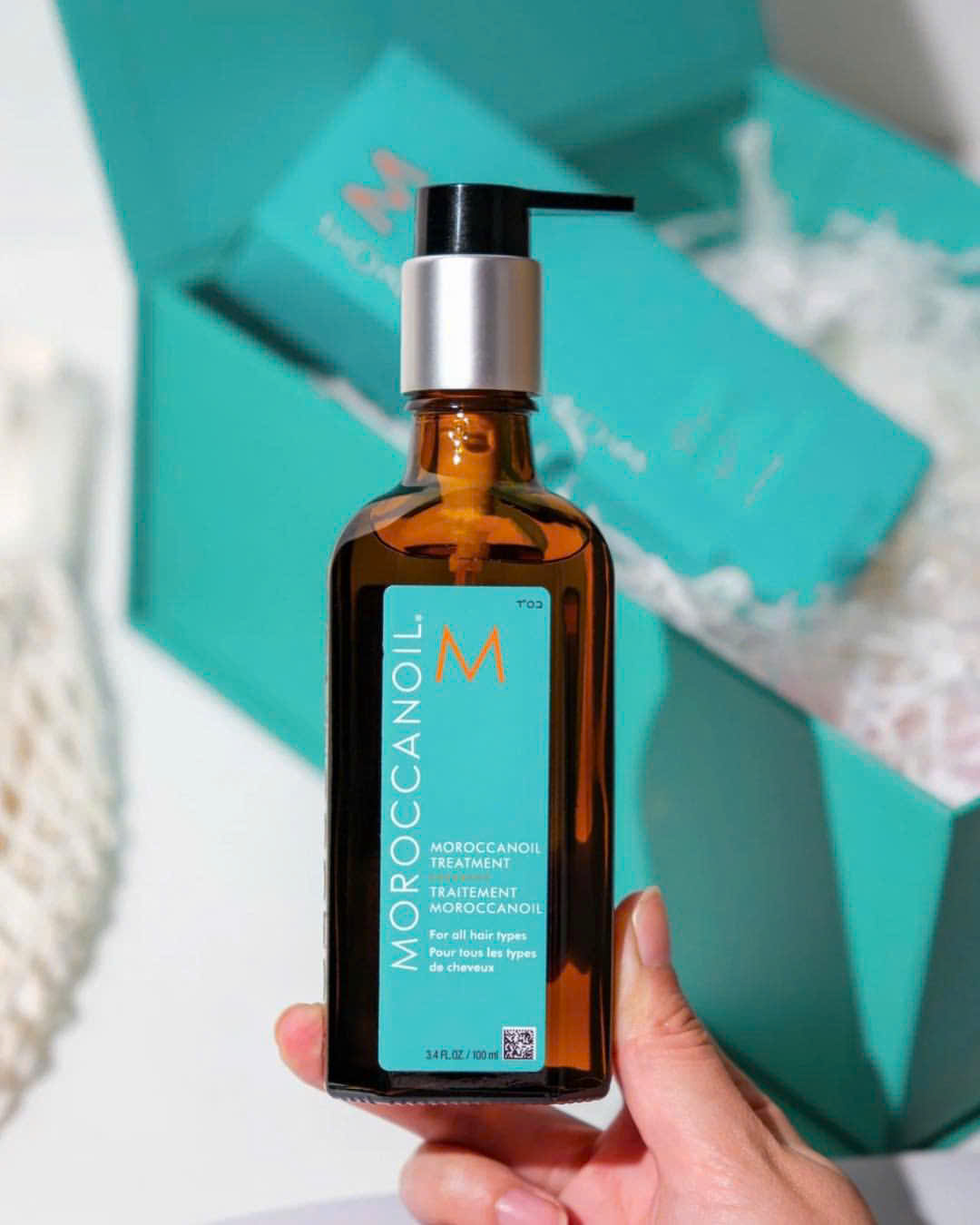 MOROCCANOIL SUMMER KIT OIL+ GEL RỬA TAY 2026 🩵