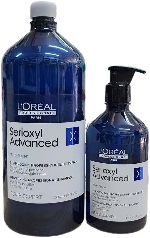 Dầu gội kích thích mọc tóc và làm dày tóc L'Oréal Professionel Serioxyl Advanced 300ml 500ml 1500ml