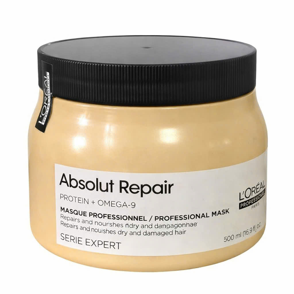 Dầu gội xả hâp, dầu dưỡng tóc phục hồi L'Oréal vàng Absolut Repair