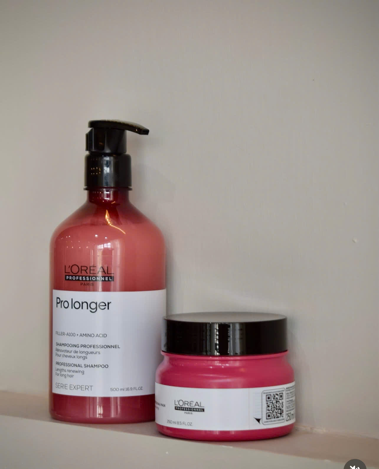 Bộ dầu gội xả hấp tóc L'Oréal Professionnel Pro Longer dành cho tóc dài yếu, ngọn tóc mảnh và dễ gãy
