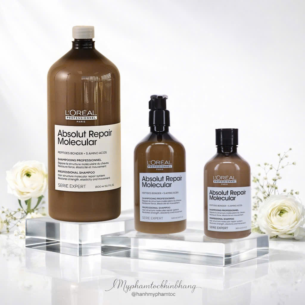Bộ sản phẩm phục hồi chuyên sâu L'Oréal Professionnel Absolut Repair Molecular