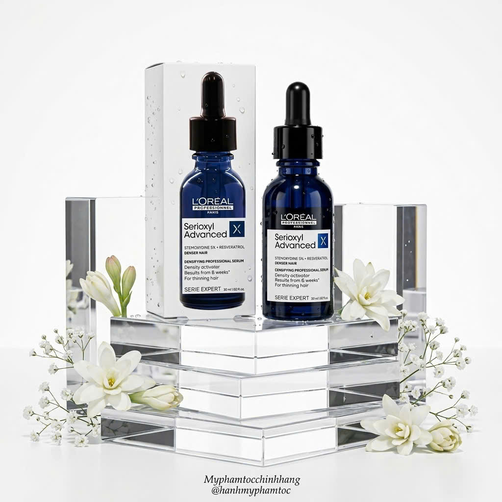 Dầu gội kích thích mọc tóc và làm dày tóc L'Oréal Professionel Serioxyl Advanced 300ml 500ml 1500ml