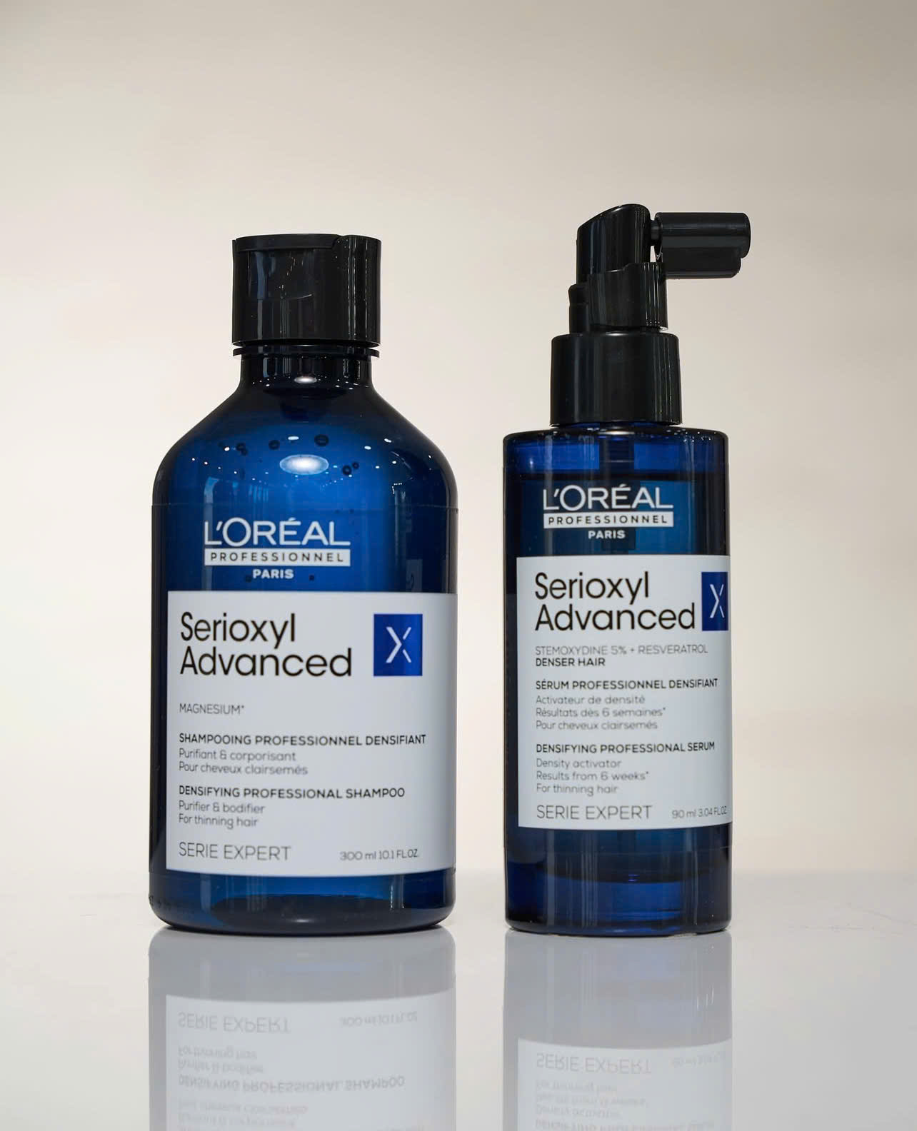 Dầu gội kích thích mọc tóc và làm dày tóc L'Oréal Professionel Serioxyl Advanced 300ml 500ml 1500ml