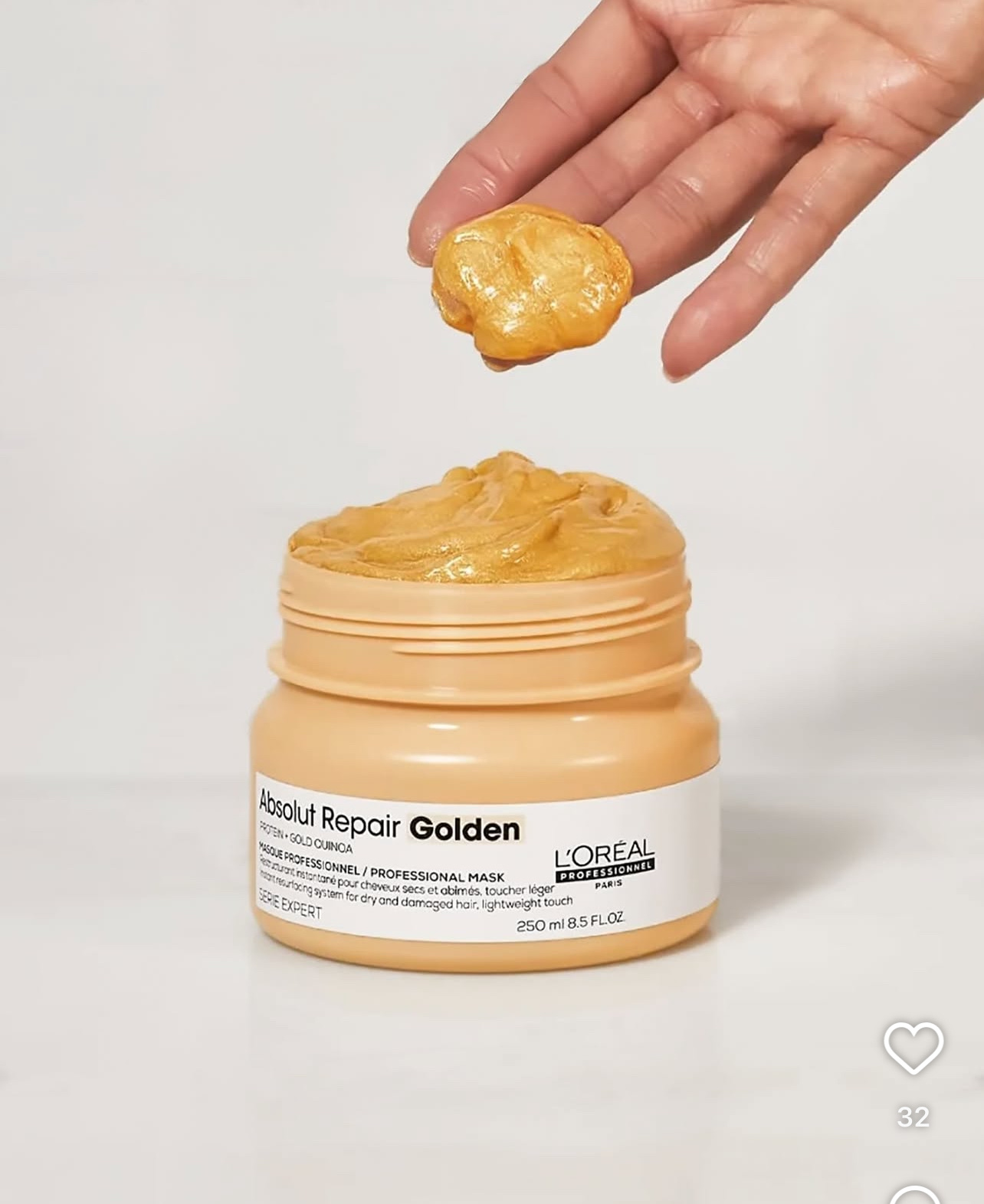 Dầu gội xả hâp, dầu dưỡng tóc phục hồi L'Oréal vàng Absolut Repair