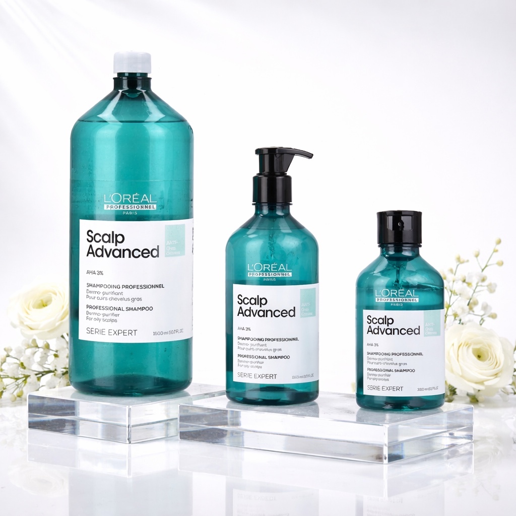 Dầu Gội Kiểm Soát Dầu L'Oreal Scalp Advanced Anti-Oiliness Shampoo 300ml/500ml/1500ml