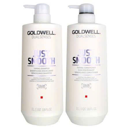 Dầu gội & xả Goldwell làm mượt tóc Dualsenses Just Smooth taming Shampoo & Conditioner