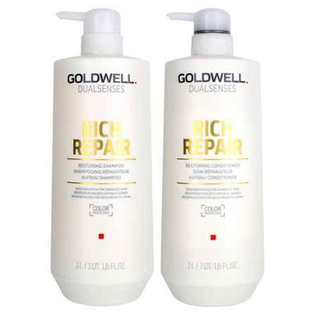 Dầu gội & xả, hấp, dưỡng phục hồi tóc hư tổn Goldwell Dualsenses Rich Repair Restoring