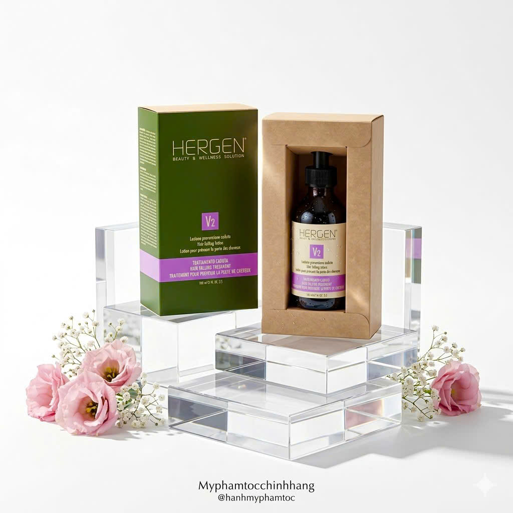 HUYẾT THANH CHỐNG RỤNG KÍCH THÍCH MỌC TÓC BES HERGEN V2 Anti-Hair Loss Lotion 100ML