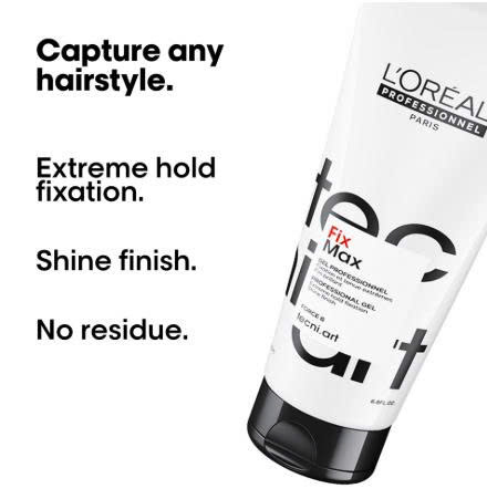 Gel L'Oréal Professionnel Tecni.Art Fix Max Force 6 giữ nếp siêu cứng 200ML