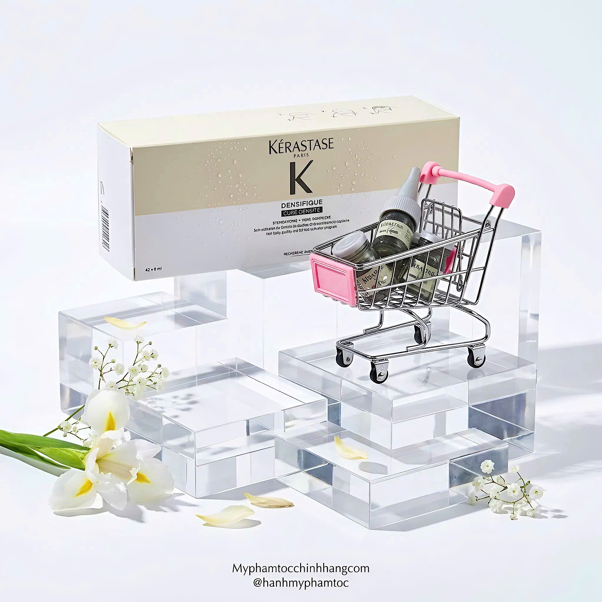 Tinh chất Kérastase Densifique Cure Densité hỗ trợ tăng mật độ tóc, kích mọc tóc 10x 6ml hoặc 42 x6ml