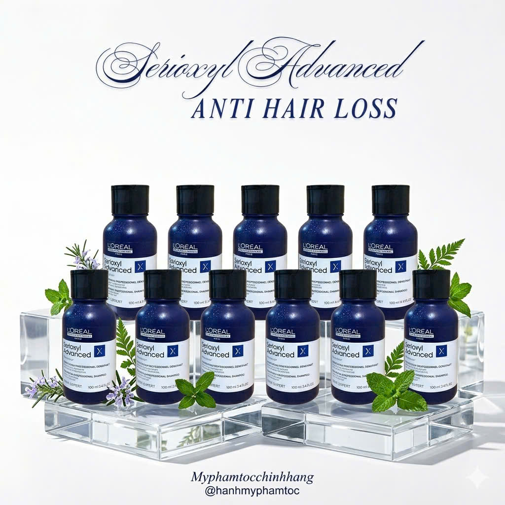 Dầu gội kích thích mọc tóc và làm dày tóc L'Oréal Professionel Serioxyl Advanced 300ml 500ml 1500ml