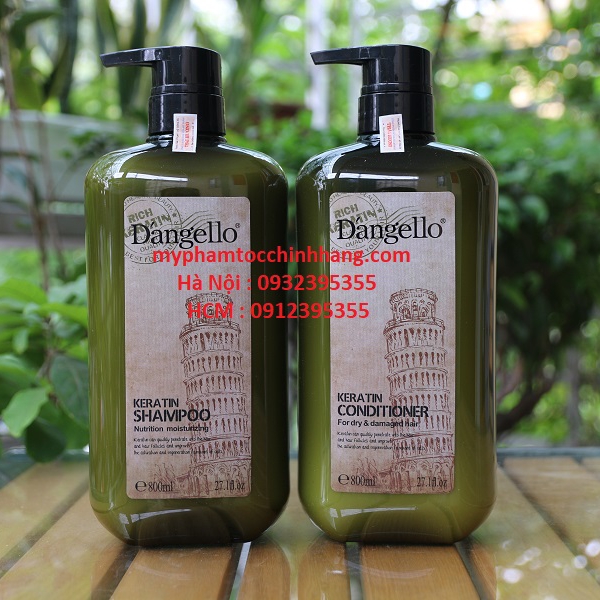 DẦU GỘI XẢ, HẤP D'ANGELLO KERATIN 500ML 800ML