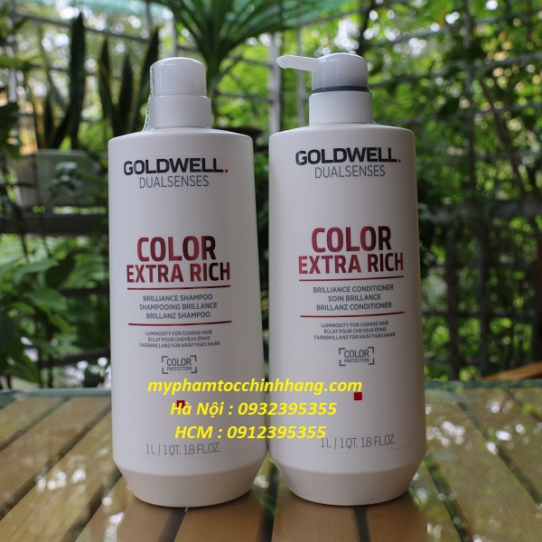 DẦU GỘI XẢ SIÊU DƯỠNG MÀU GOLDWELL COLOR EXTRA RICH 250ML - 1000ML