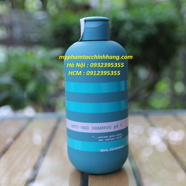 Dầu gội khử ánh đỏ giữ màu rêu Elgon ColorCare Anti-Red Shampoo pH6 300ml