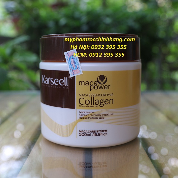 DẦU HẤP TÓC KARSEELL MACA COLLAGEN SIÊU MỀM MƯỢT TÓC 500ML (DẠNG HŨ)