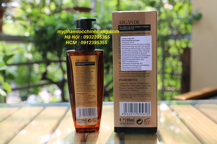 HUYẾT THANH TÁI TẠO LUXURY ARGAN OIL 100ML