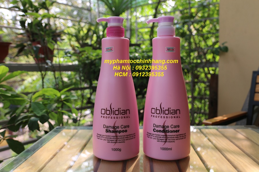 Dầu Gội & Dầu Xả Tái Tạo Tóc Hư Tổn Obsidian Damage Care Shampoo & Conditioner
