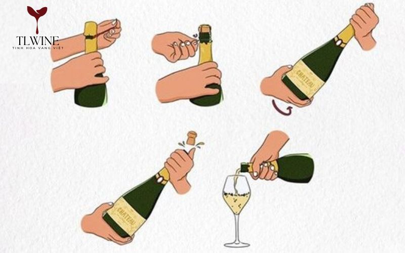 Hướng Dẫn Mở Rượu Vang Nổ Đúng, Nhanh Nhất