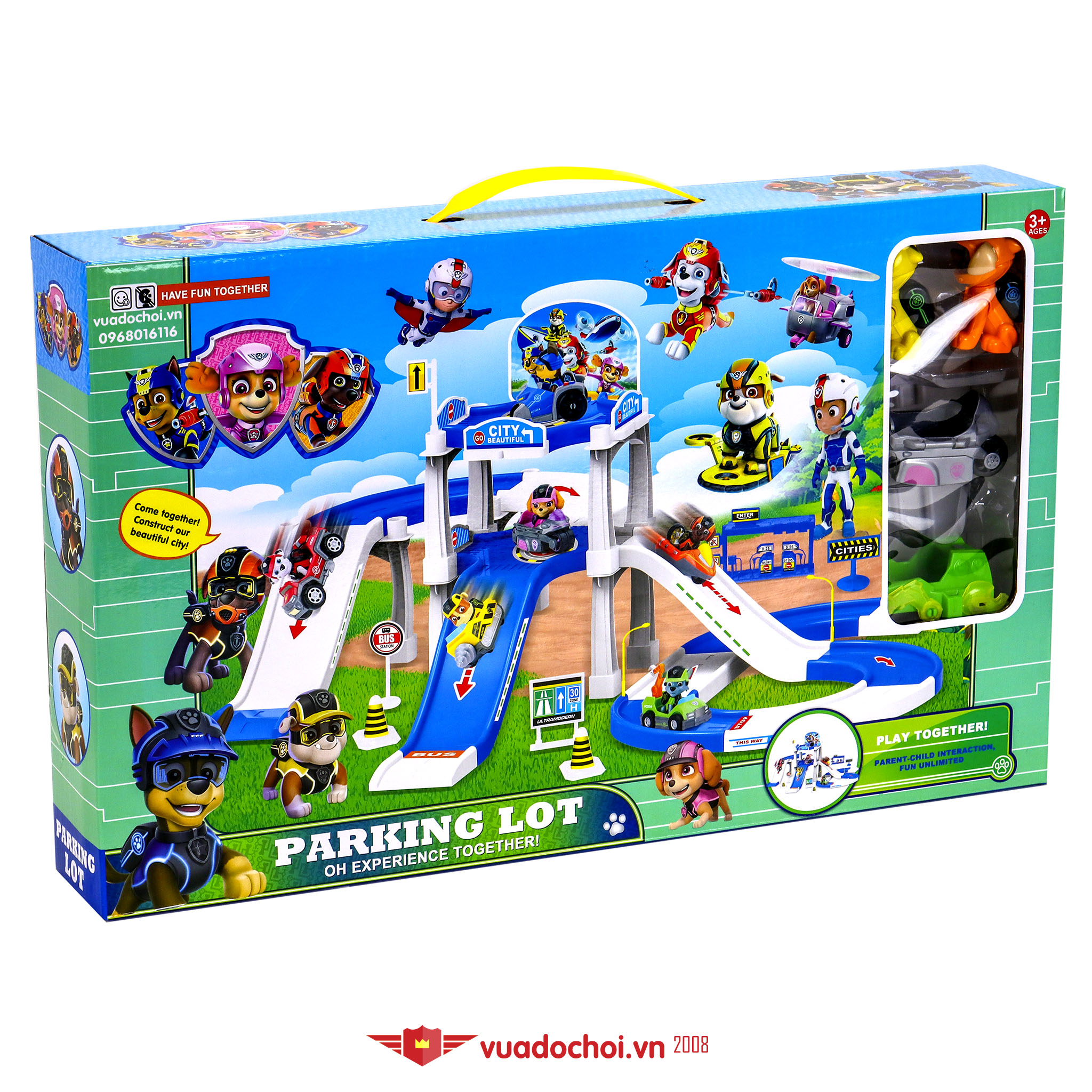 Bộ lắp ghéo trạm đỗ xe chó cứu hộ 🐕‍🦺 PAW Patrol Parking lot