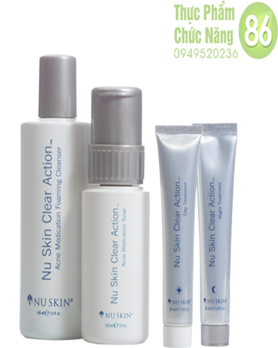 Bộ kem trị mụn Nuskin clear action hiệu quả chính hãng