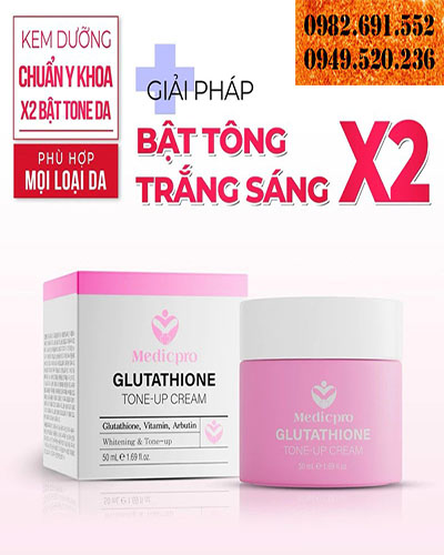 Kem dưỡng Da MEDICPRO CGF - Hỗ Trợ Nâng Tone, Sáng Da, Ngừa Lão Hóa 50G