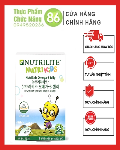 NUTRILIT Nutrikids Omega-3 Jelly - Tốt cho sức khỏe của bé