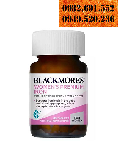 Viên sắt cho bà bầu Blackmores Pregnancy Iron 30 viên - Úc