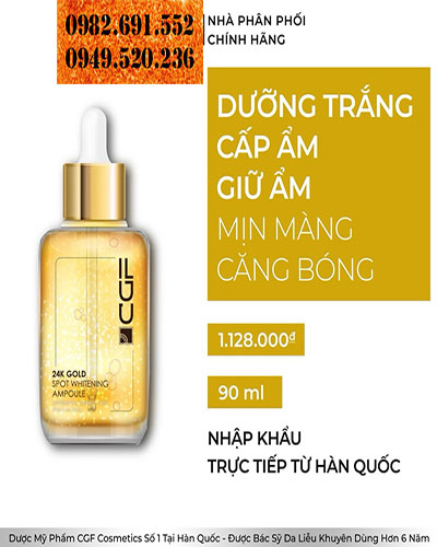 Tinh Chất 24K CGF - Serum Gold Spot Whitetening Ampoule