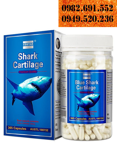 Sụn vi cá mập Costar Shark Cartilage 750mg của Úc 365 viên