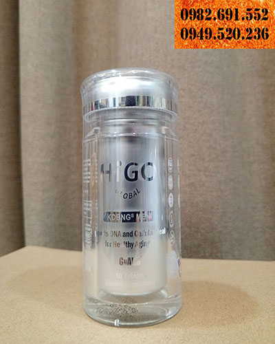 Viên uống chống lão hóa GnAKG - HIGO Global dành cho Nam giới (lọ màu Trắng)