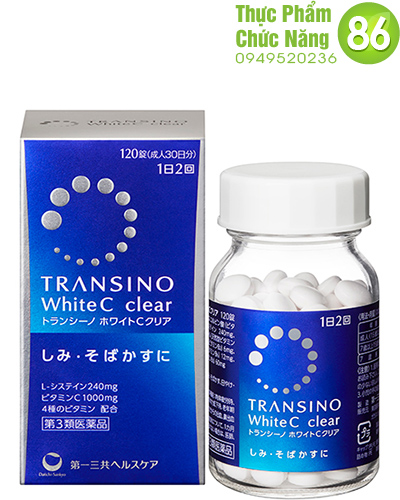 Viên uống Transino White C - Giúp trắng da và mờ thâm nám tàn nhang