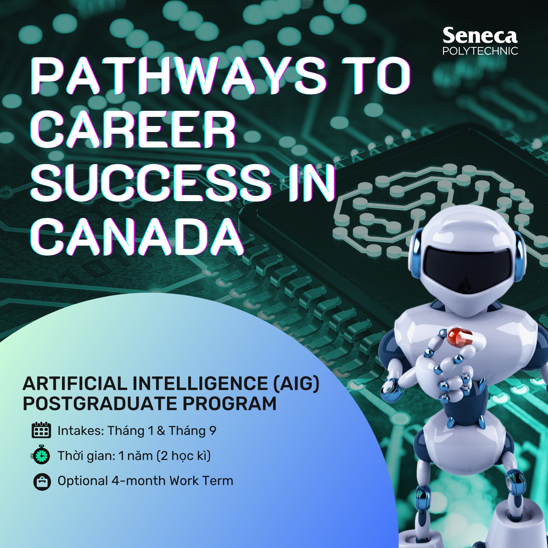 Ngành Trí tuệ nhân tạo tại Cao đẳng Seneca Polytechnic - Canada