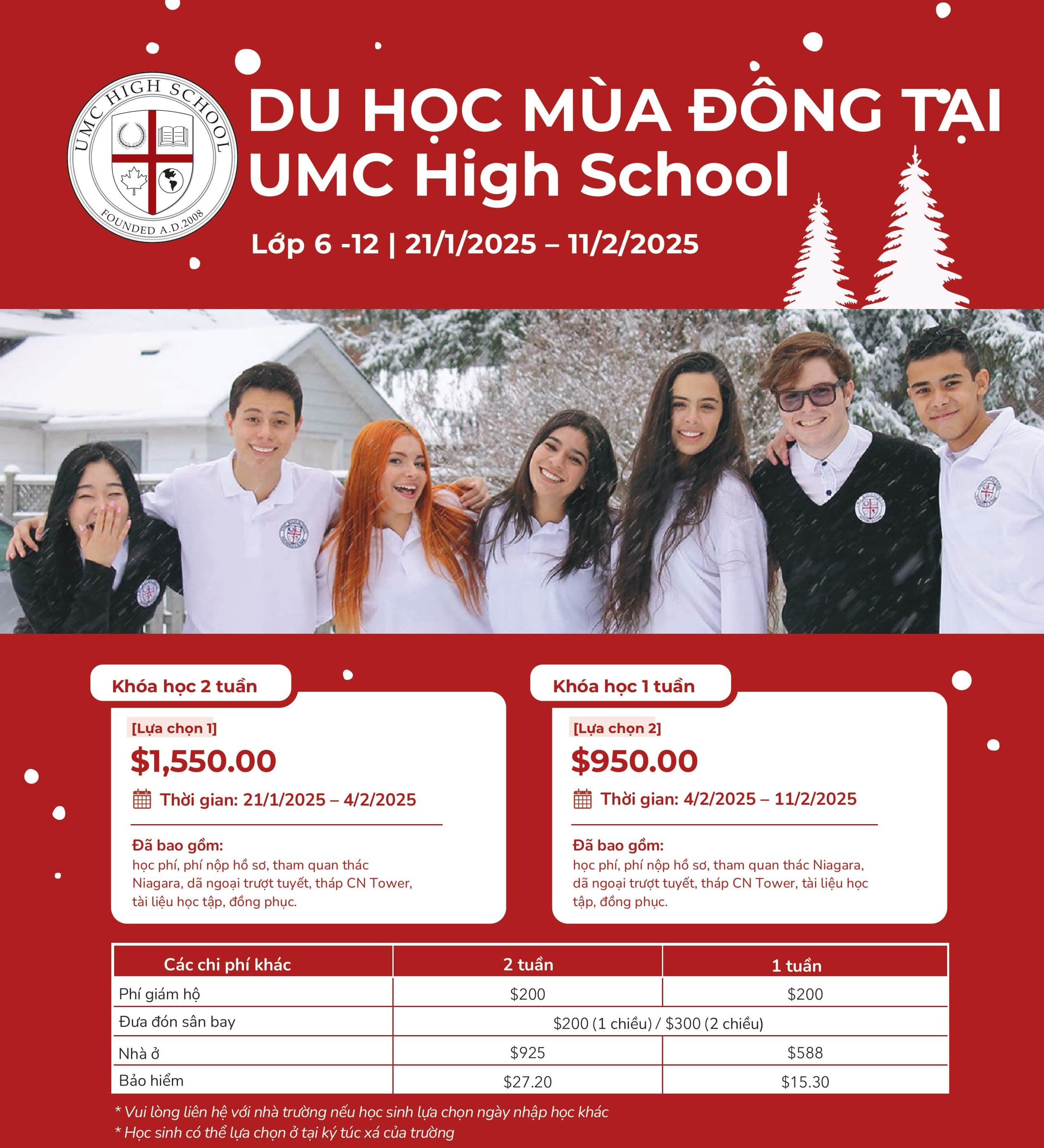 Chương trình Du học mùa đông tại trường UMC - Canada