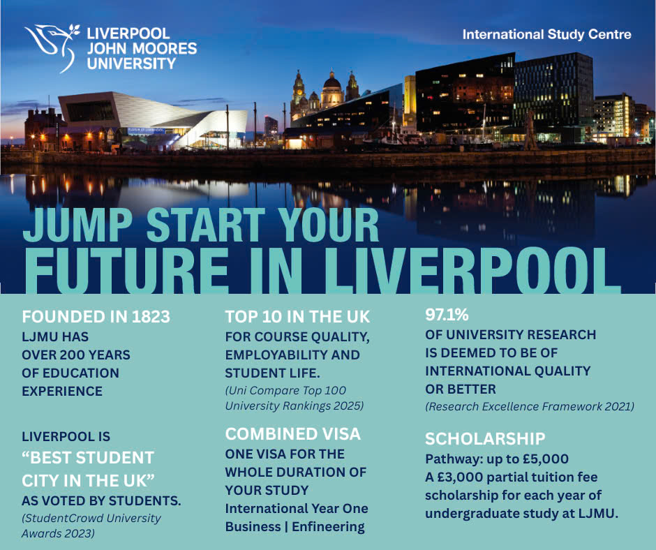 Giới thiệu Đại học Liverpool John Moores (LJMU) - Anh