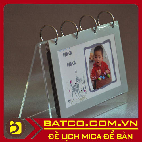 Đế lịch để bàn mica