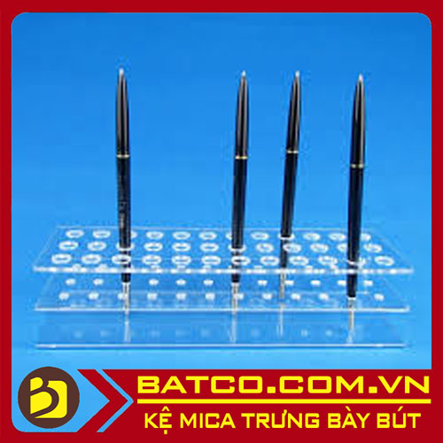 Kệ mica trưng bày bút