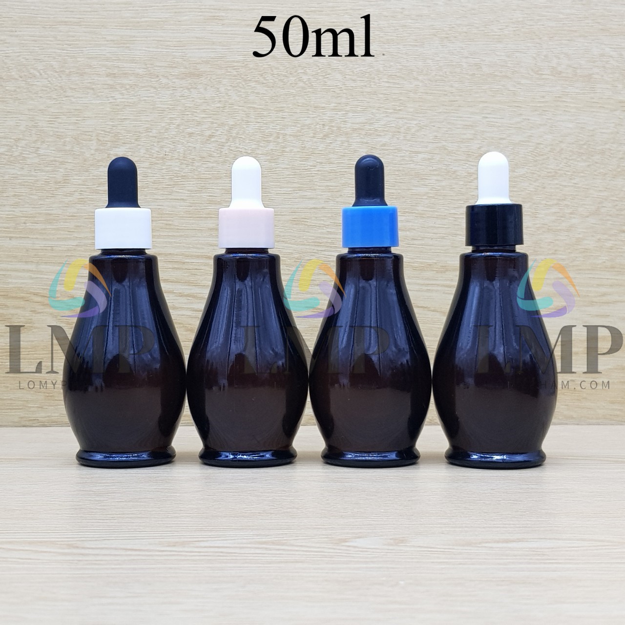 Chai đèn dầu nắp bóp khoen nhựa trơn 50ml