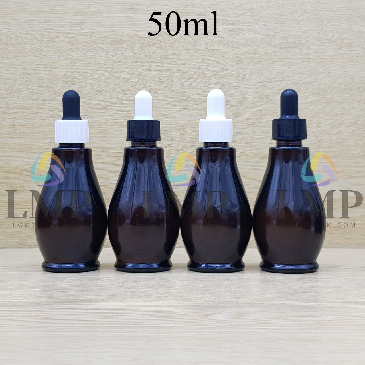 Chai đèn dầu nắp bóp khoen nhựa sọc 50ml
