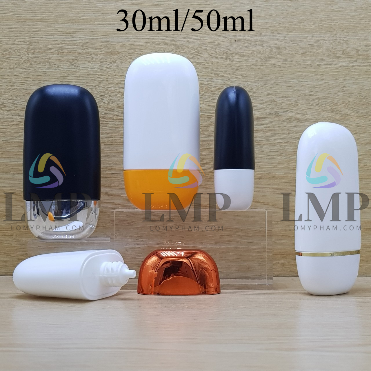 Tuýp kem chống nắng oval 30ml 50ml