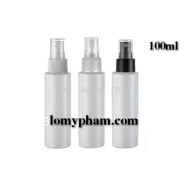 Chai trắng đục vai ngang nắp phun sương 100ml