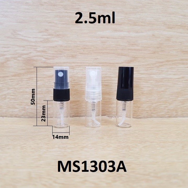 Chai TT thân trong phun sương nhựa 2.5ml