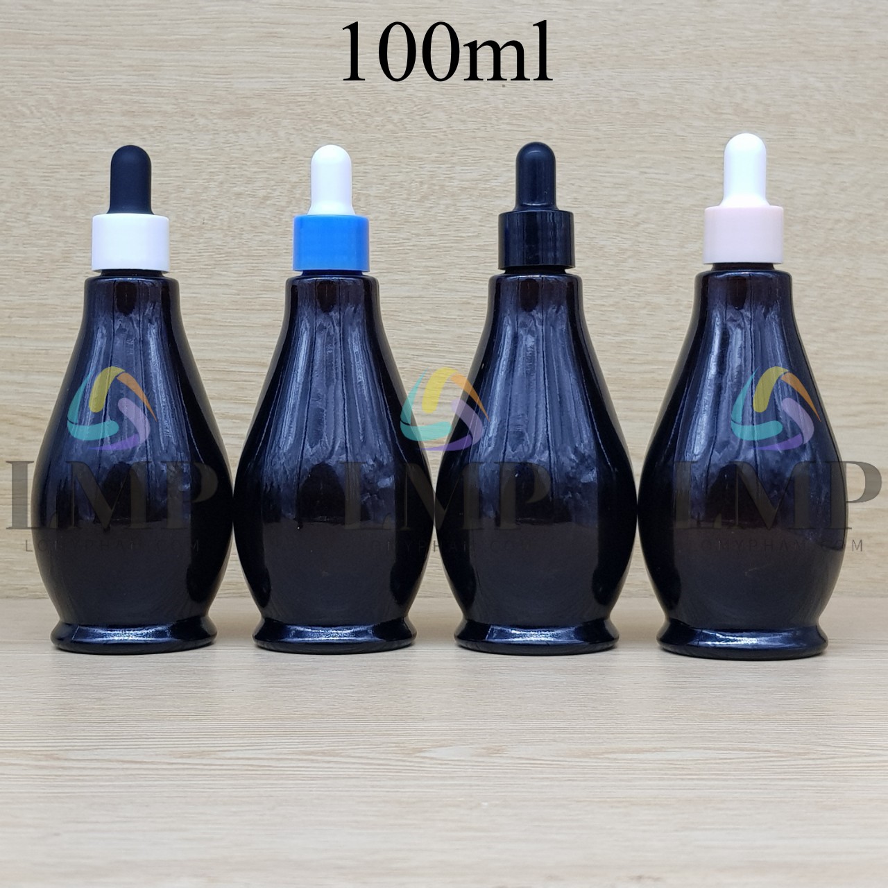 Chai đèn dầu nắp bóp khoen nhựa trơn 100ml