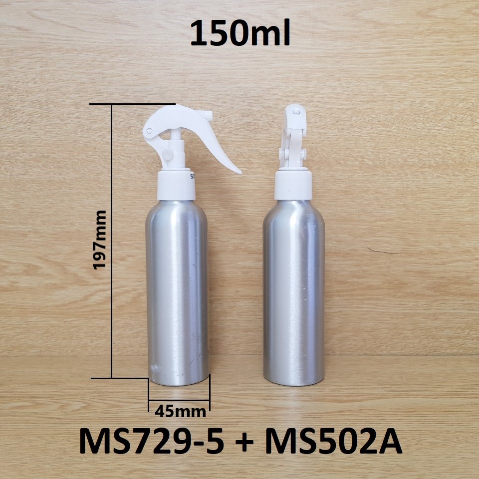 Chai nhôm xịt kiếng 150ml