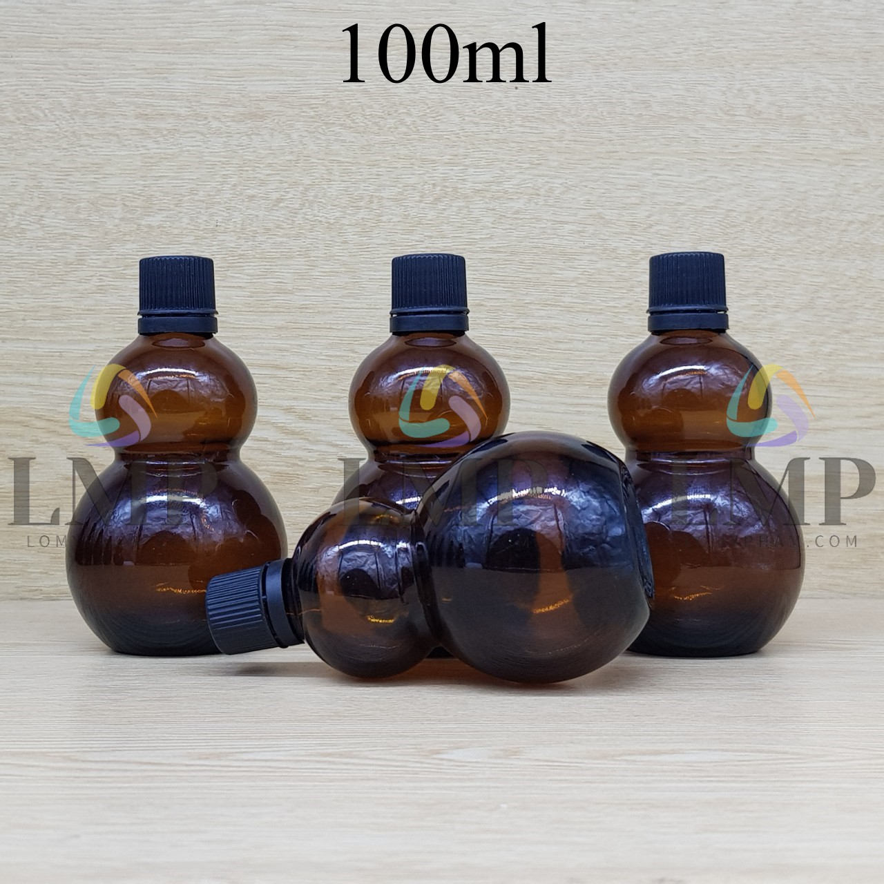 Chai hồ lô nắp nhựa mỏng 100ml