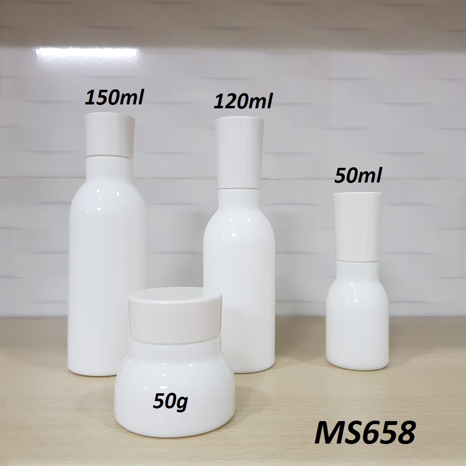 Bộ sứ trắng cổ cao