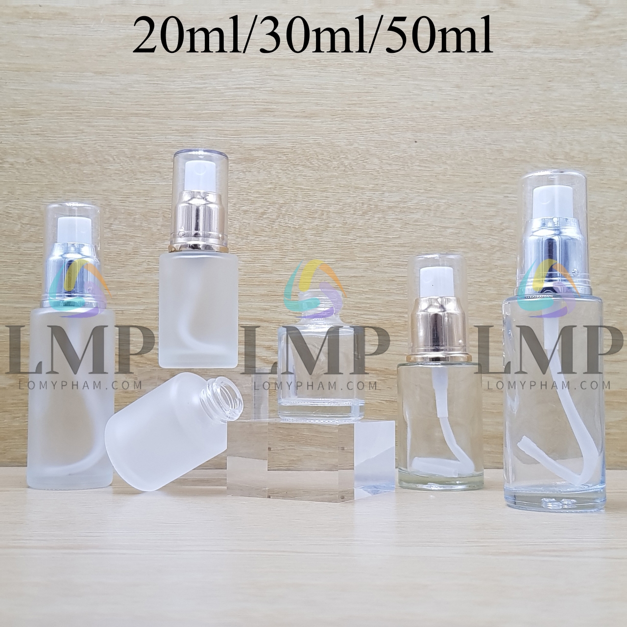 Chai thủy tinh đầu phun sương xi