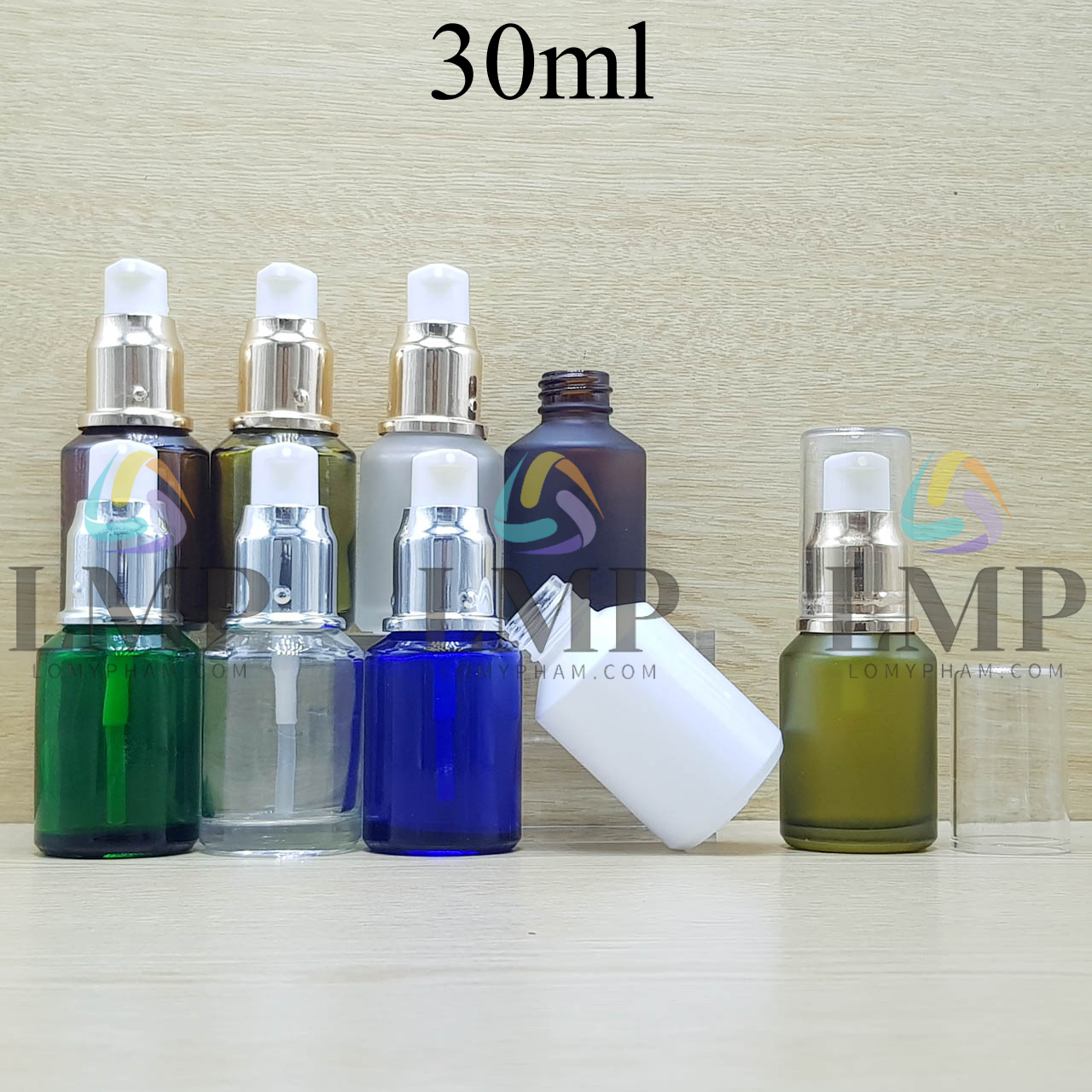 Chai thủy tinh vát đầu xịt giọt xi 30ml