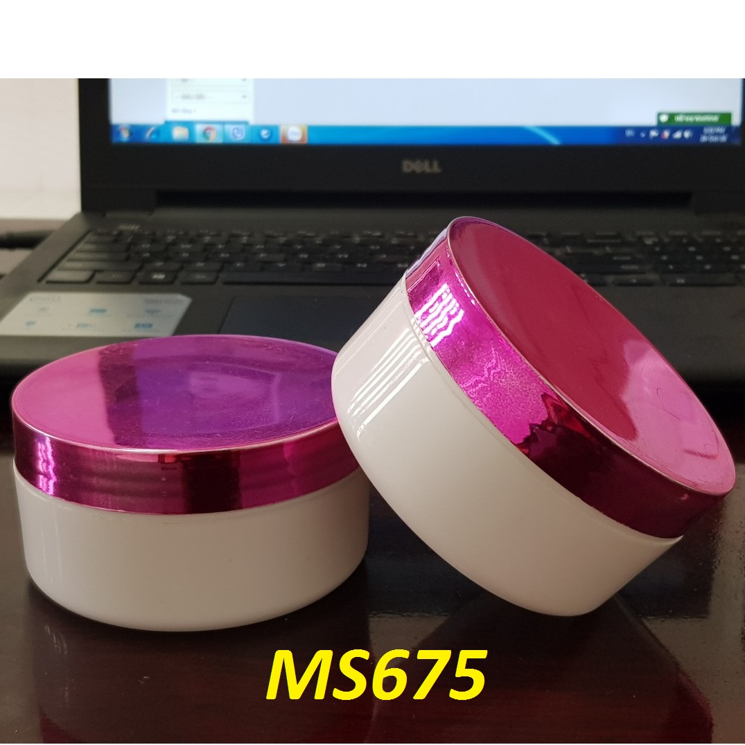Hũ trắng nắp tím 150g