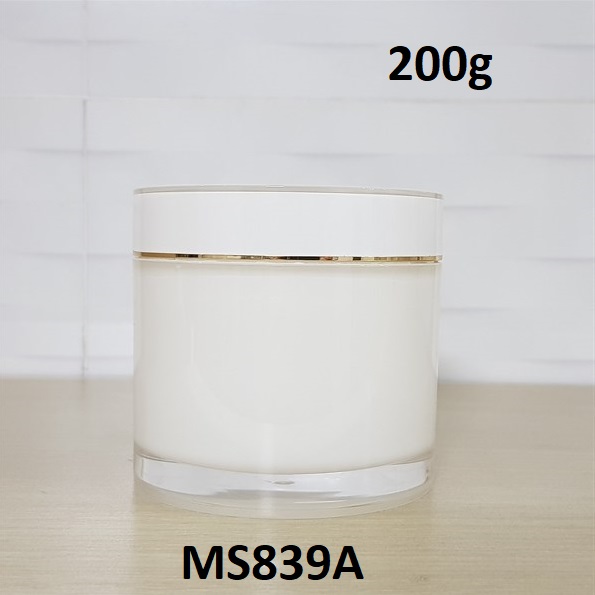 Hũ AC trắng viền vàng 200g
