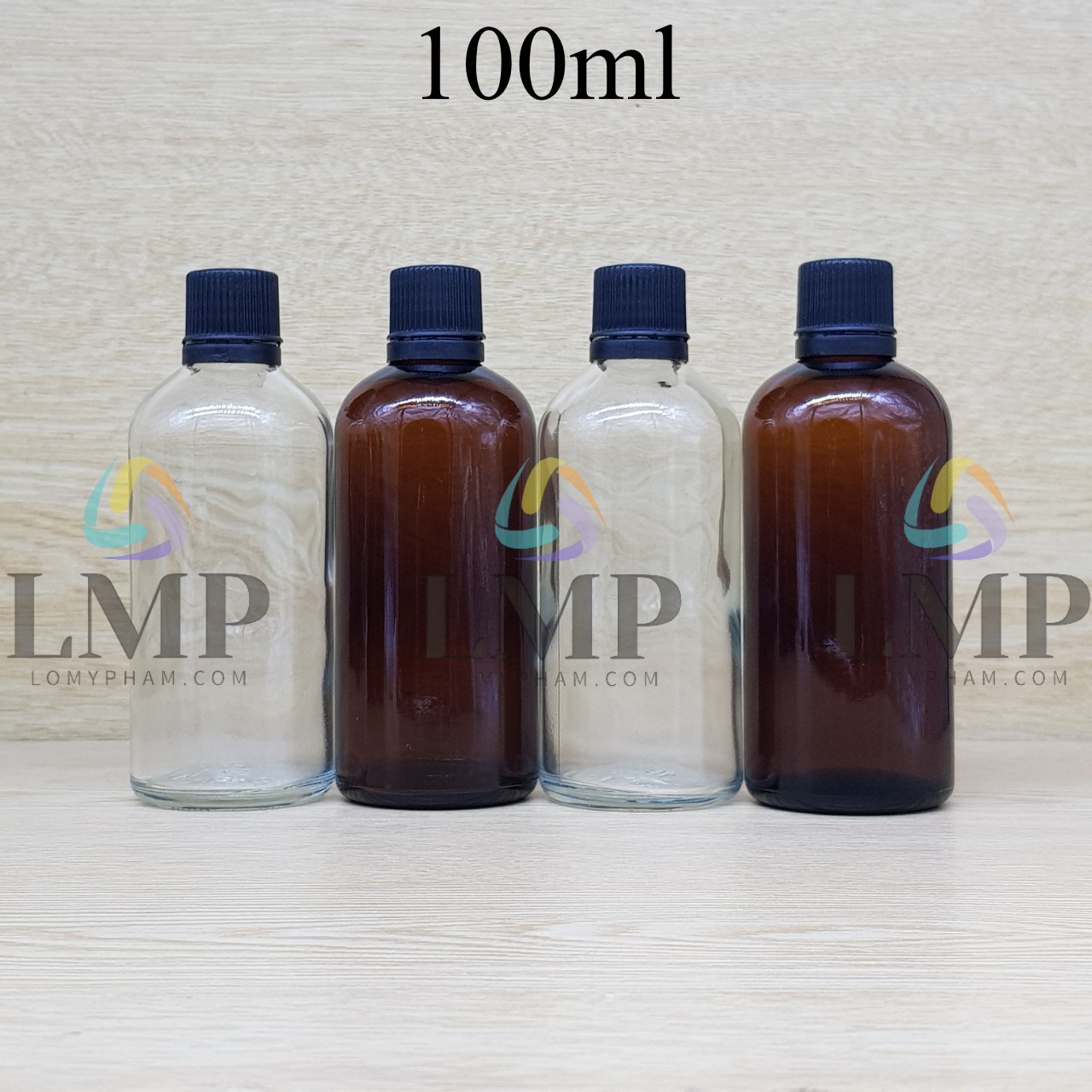 Chai tinh dầu nắp nhựa mỏng 100ml